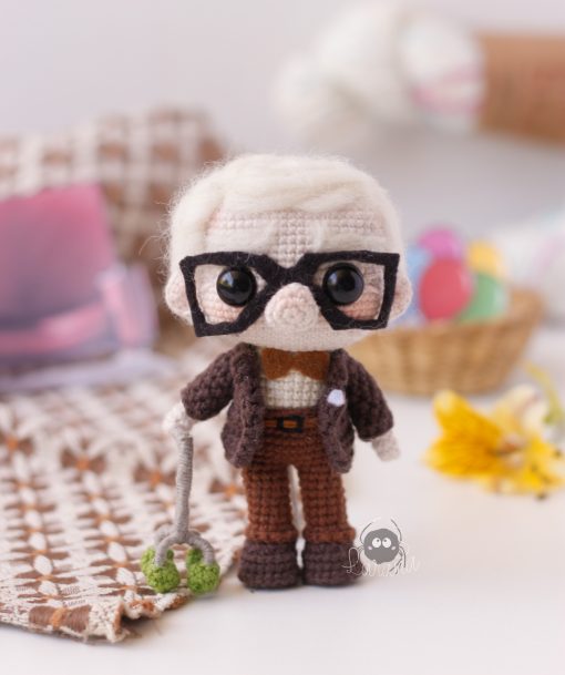 Carl Fredricksen | Patrón de Crochet