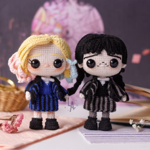 Pack Merlina y Enid | Patrones de Crochet