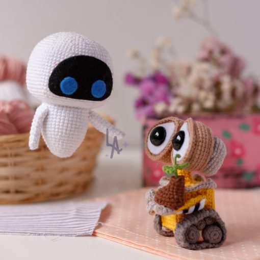 Pack Wall-E y Eva | Patrones de Crochet