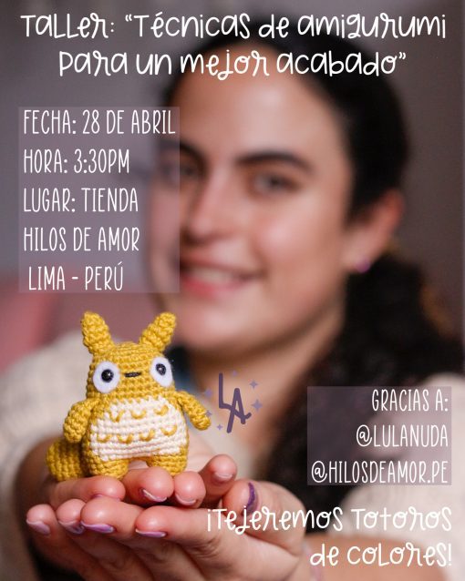 Taller Presencial: Técnicas de Amigurumi para un mejor acabado