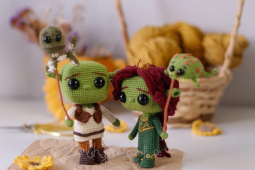 Shrek y Fiona | Patrones de Tejido (PDF) - Imagen 2