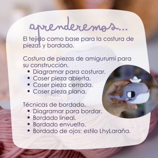 TALLER PRESENCIAL Arequipa | Costura y Bordado en Amigurumis - Imagen 4