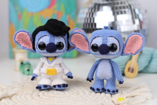 Pack Stitch: Stitch Nuevo, Elvis Stitch y Stitch con fieltro | Patrones de Crochet (PDF digital)