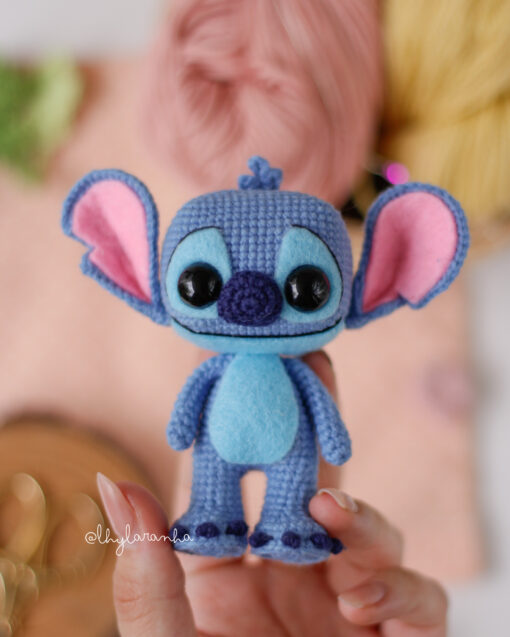 Pack Stitch: Stitch Nuevo, Elvis Stitch y Stitch con fieltro | Patrones de Crochet (PDF digital) - Imagen 4