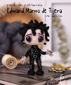 Pack Edward Manos de Tijera | Patrón de Crochet (pdf digital)