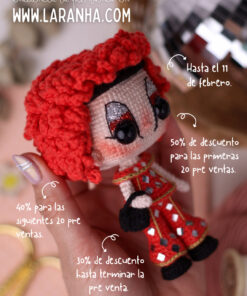 Alternative view of Drag Armando | Patrón de Crochet (pdf digital)