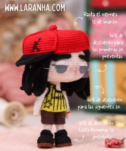 Alternative view of Billie Eilish Lunch | Pre Venta Patrón de Crochet (PDF digital)