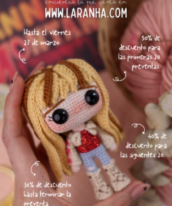 Alternative view of Hannah Montana | Preventa Patrón de Crochet (PDF digital)